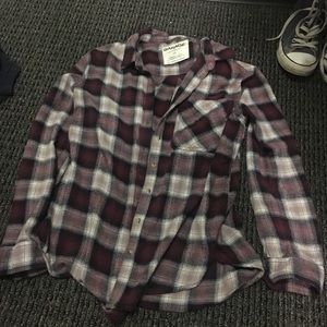GARAGE boyfriend fit red flannel